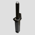 Black Retractable Bollard Driveway Security Post 550mm Lockable Parking Barrier