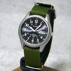 Seiko Alba V158-0ax0 Military Solar Powered Daydate Men s Field Watch 2016 Japan