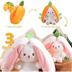 Mukorolee Bunny Plush Doll Toy Pillow  13 8 Inches  1pcs 7  Strawberry