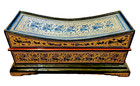 Antique Hand Made Highly Decorated Burmese Gilded Wood Lacquerware Pillow Box