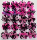 Bubble Dog Bows Pet   Dog Grooming Pink And Black Top Knot Ear Qty 20