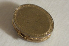 Gold Tone Pill Box With Lady s Miniature Portrait Picture