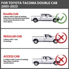 For Toyota Tacoma Double Cab 2005-2023 Top Roof Rack Cross Bars Side Rails 2018