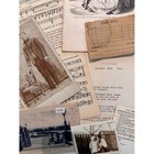 Vintage Ephemera Lot Antique Photos Letters Stamps Postcards Junk Journal Art