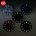 28 5mm Snowflake Luminous Watch Dial For Nh35 36