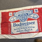 Vintage Budweiser King Of Beer Beach Towel White Red Franco A2515