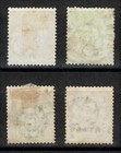 Siam 4 Chulalongkorn Stamps Unusual Color Markings Variety Study Lot