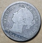 1871 Canada Silver 10 Cents - Queen Victoria Dime Semi-key Date - Circulated G-4
