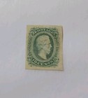Csa Confederate 1863-64 10 C Green Stamp Jefferson Davis- Mint Original Gum Id4