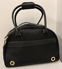Luxury Pet Carrier Purse For Small Dogs   Cats     Soft Sided Travel Tote Bag Blak