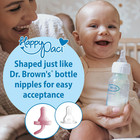 Happypaci 100  Silicone Baby Pacifier  Contoured One-piece Design  White  Pink  