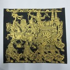 Art Fabric Silk Printing Screen Crafts Traditional Ramayana Myth Vishnu Army