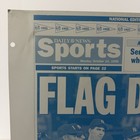 1996 Ny Daily News Printing Plate - Yankees Al Champs  flag Day  Series Bound