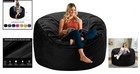 High-rebound 3ft Velvet Bean Bag Chair - Plush  Removable Cover For Easy Care