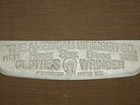 Vintage Washing Machine The American Wringer Co Horse Shoe Brand Clothes Plate