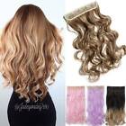 Extra Thick 100  Natural One Piece Hair Extension 3 4 Full Head Clip In As Human