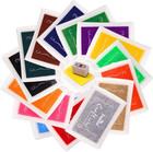 Craft Ink Pad For Diy Stamps On Paper Wood Fabric - Pack Of 15 Vibrant Colors