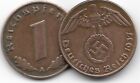 Rare Old Original Wwii German War Coin Ww2 Germany Military Army Collection Cent