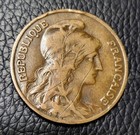 1911 France 10 Centimes Coin