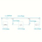 50pcs pack High Low Rigs Porgy Scup Fishing 2 Arms Wire Leader Stainless Steel
