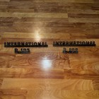 International R185 Series Side Door Emblems Set 1960   s Ornament Plates 13  Rare 