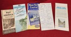 Lot Of 5 Vintage Railroad Greyhound Timetables brochures From 1950s