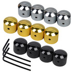 4pcs Guitar Knobs Metal Dome Volume Tone Control Knobs For Electric Guitar Bass