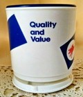 Mobil Mug Red Pegasus Logo Plastic Travel Whirley Usa Base Lid Quality Value 