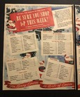 1950   s A p Super Market Christmas Time Santa Vtg 2pg Am Weekly Newspaper Ad 0c25