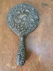Sterling 300 Hand Held Mirror Art Nouveau Repousse Gorham  Antique 