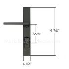 Pella Baldwin Spiere Passive Patio Door Handle Matte Black 9br483-017