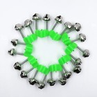 50 Pcs Plastic Fishing Bells Clips Fishing Rod Alarm With Dual Alert Bells