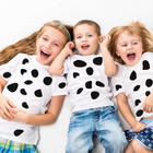 6 Sheets Black Adhesive Felt Circles Pads For Dalmatian Costume Spotty Dog Dalma