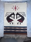 Vintage Handwoven Navajo Style Wool Rug Wall Hanging Southwestern Textile 30x46