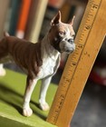 Vintage Andrea By Sadek  Male Boxer Dog  Porcelain   7733 Figure Statue Decor