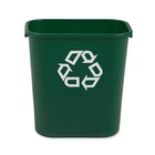 Rubbermaid Commercial Fg295606grn Recycling Wastebasket Container  7 Gal