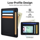 Slim Wallet For Men  Minimalist Front Pocket Rfid Blocking Credit Card Holder   