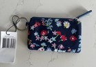 Vera Bradley Lighten Up Zip Id Cover Scattered Wildflowers