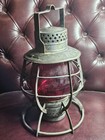 Dietz City Of New York U s a  Railroad Lantern W  Red Glass Globe  No Crack chip