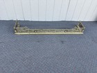 67379 Antique Victorian Brass Fireplace Mantle Fender     66 w X 14 d X 8 h