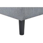 Convertible Futon Sofa Bed Gray Linen Upholstery Modern Design Easy Assembly New