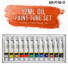 Professional 12 Color Art Oil Paint Set  12ml Tubes  Artist Student Paintings