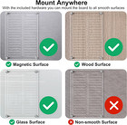 Acrylic Magnetic Dry Erase Board For Fridge  12 x8  Clear Magnetic To Do List