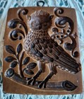 Springerle Speculaas Gingerbread Marzipan Butter Cookie Stamp Mold  Handsome Owl