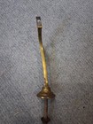 Vintage Art Deco Brass Coat Hat Hook 5 5  1920s-30s