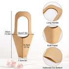 20pcs Flower Wrapping Paper Gift Bags Kraft Bouquet Carrier For Florist Wedding