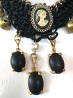 Woman Jewelry Choker Necklace Collar Luxury Collier Vintage Earrings Set Cameo