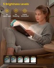 Glocusent Usb Rechargeable Book Light For Reading In Bed  Portable Clip-on Led R