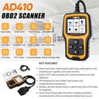 Ancel Ad410 Vehicle Code Reader Obd2 Scanner Auto Check Engine Light Scan Tool
