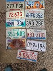 Mixed License Plate Lot 20 Plates Canadian And American  